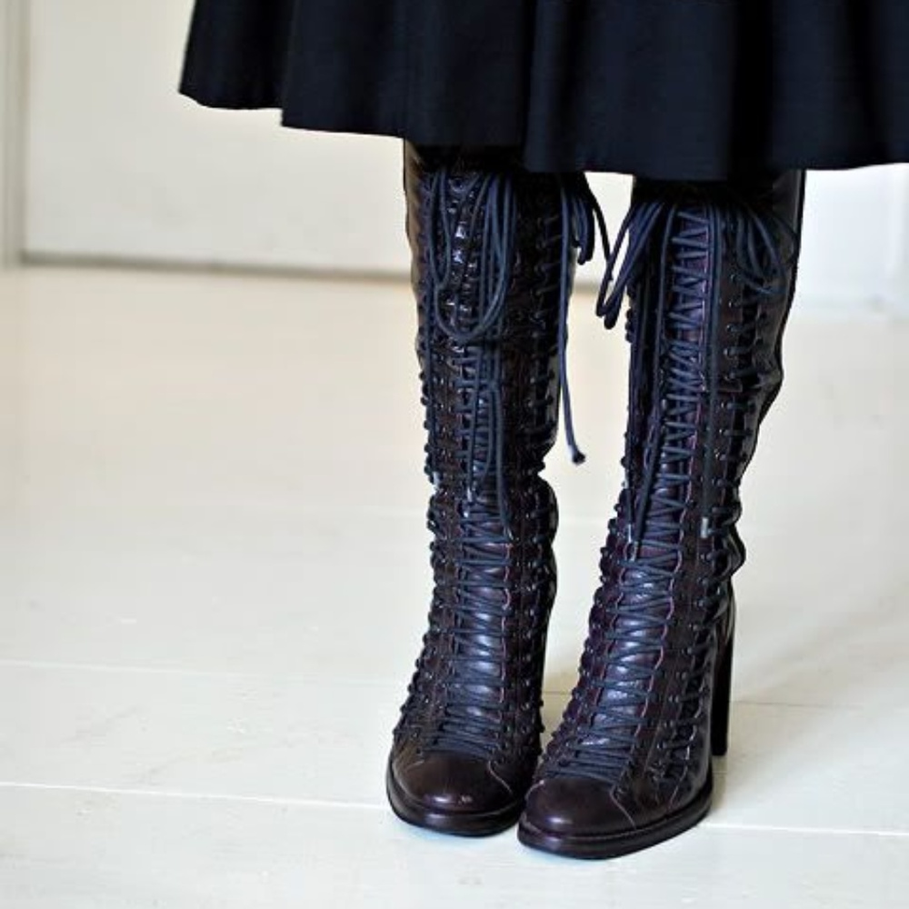 ISO Ann Demeulemeester Triple Lace sz 37 - 37.5 - Picture 3 of 3